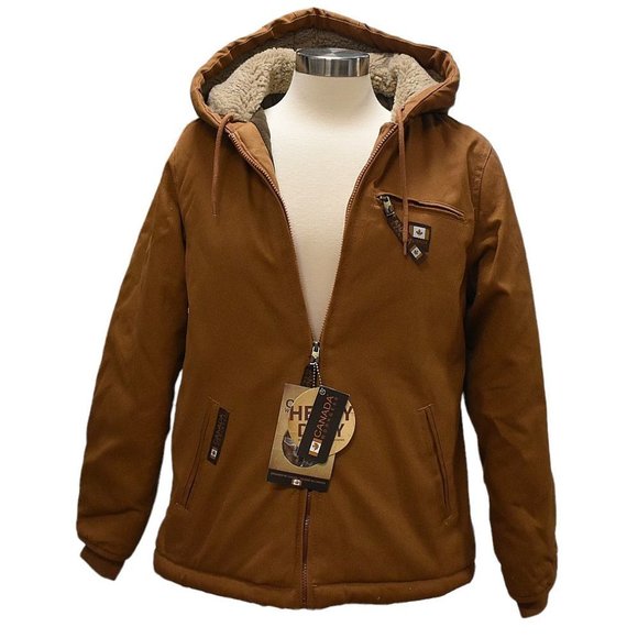 Canada Work Gear Brown Hooded Field/Barn/Chore Coat - Picture 1 of 12